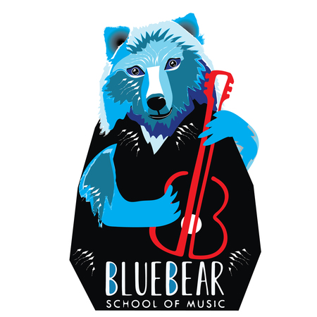 Blue Bear Modern - Red Guitar
