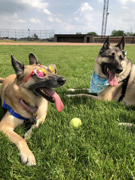 Savannah(wearing sunglasses) and Gracie