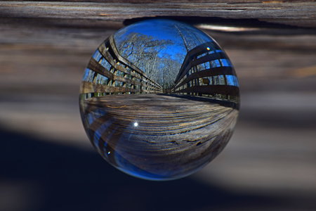 Boardwalk in a Sphere