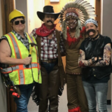 Entry image for Village People  (L to R  Shea Adkins, Reba Spivey, Dr. Sanjeev Singh,  and Hollis Treadwell)