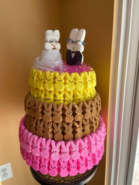 The Wedding Cake of Mr. & Mrs. Peep! 