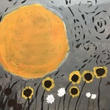 Entry image for Tristan Wombacher - Bursting Sunset (Acrylic)