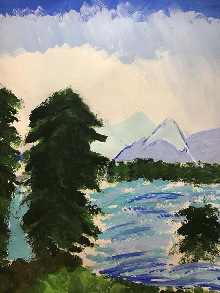 Tristan Wombacher - Summer in Juneau (Acrylic)