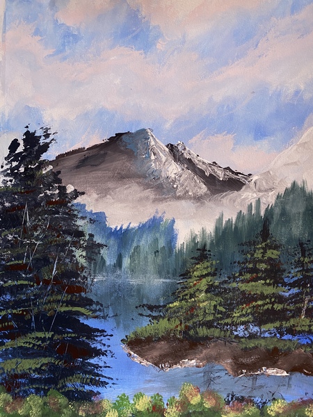 Meredith Wombacher - Misty Mountains [Acrylic]