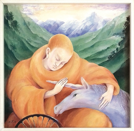 Tatiana Lassan - Monk [Oil on Canvas]
