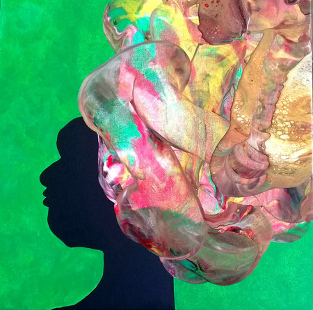 Kai Parham/Fiona Macfarlane - Tangled Thoughts (Acrylic on canvas)