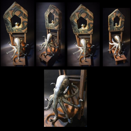 Deile GL Smith -  Deep Into The Abyss [Wood, Clay, Copper, Brass & Iron Reactive Paint]