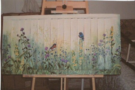 Bluebirds and Wildflowers