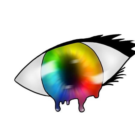 Surreal Color Wheel Eye