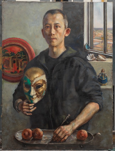 self-portrait with mask