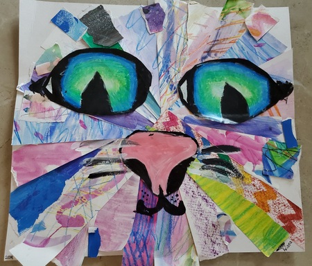 PaperMache Cat