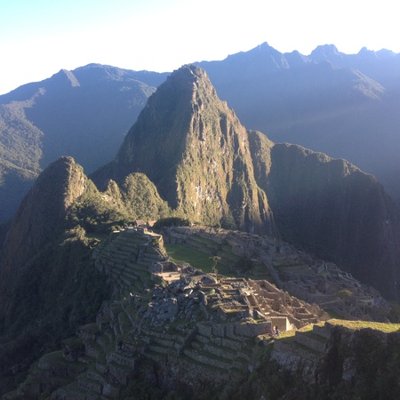 Morning on Machu Picchu
