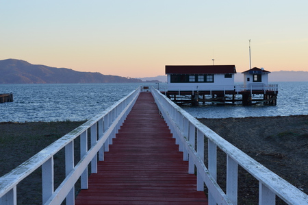 sunrise over the dock
