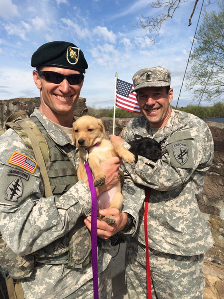 Entry image for Jazmin with Major Martin and Jake with Sgt Potsko . Clicking this image will show a larger photo