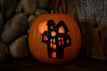 Glowing Spooky House
