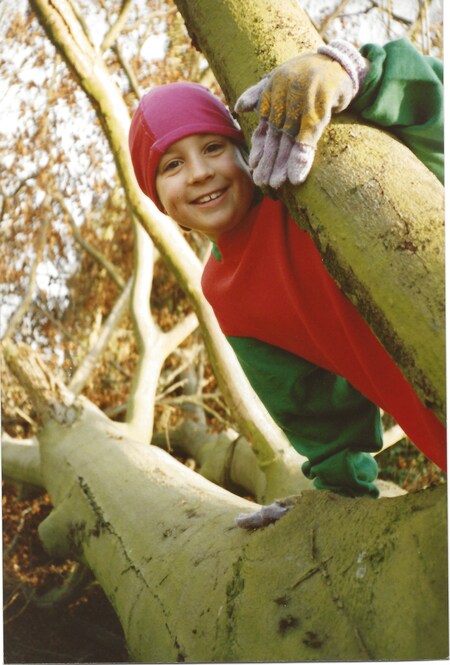 Crag's Exec. Dir., aged 9; tree-hugger in training