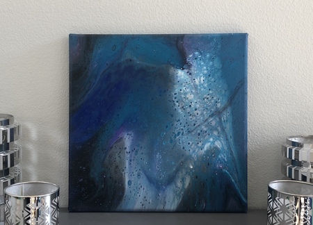 Fluid Art painting by Shelle Cover