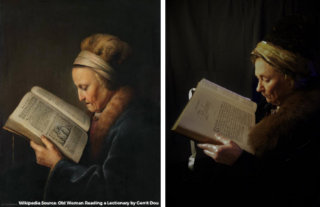 Carol Miller - "Old Woman Reading a Lectionary" by Gerrit Dou