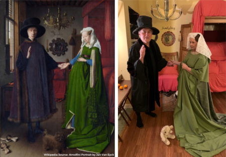 Gary & Sandi Van Sistine - "Arnolfini Portrait"  by Jan Van Eyck
