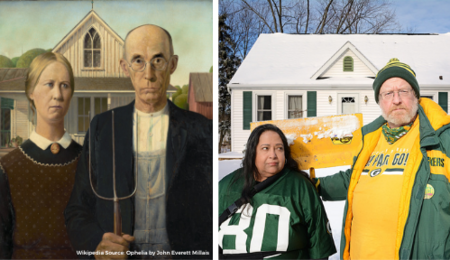 Mike & Indi Riley - "American Gothic" by Grant Wood