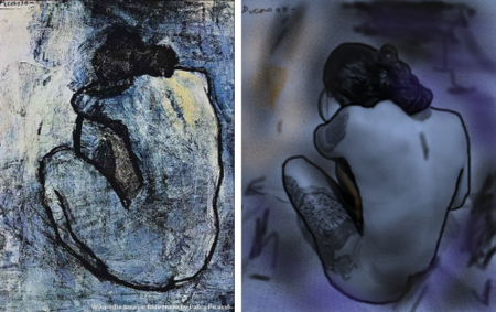 Brenda Lee Hartstern - "Blue Nude" by Pablo Picasso