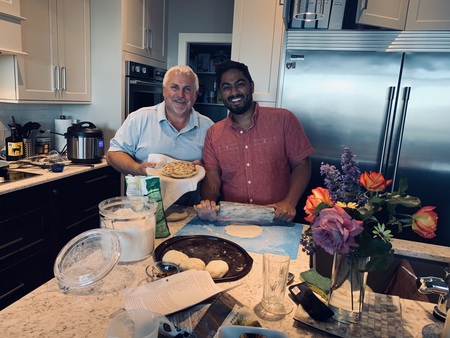 My boys cooking together!