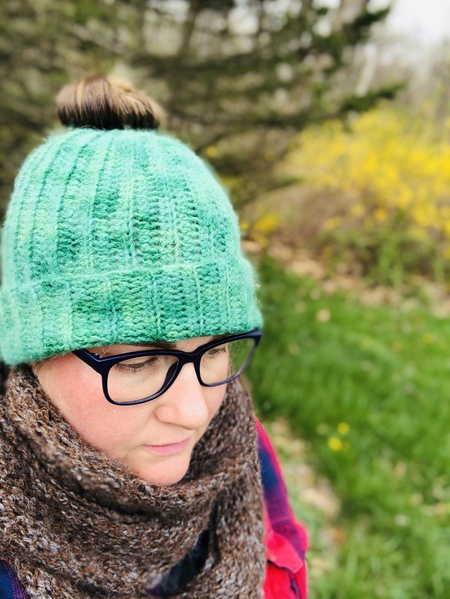 Angora Bun hat