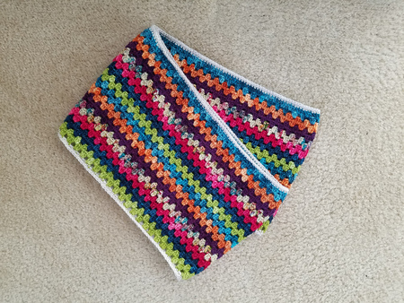 Funfetti Granny Stripe Cowl