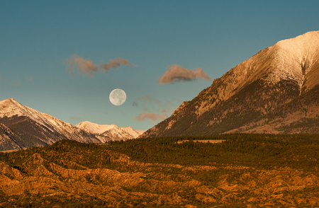 Moon Over Shavano