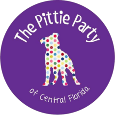 Logo for Playful Pups 2022 Calendar to benefit the Pittie Party of Central Florida