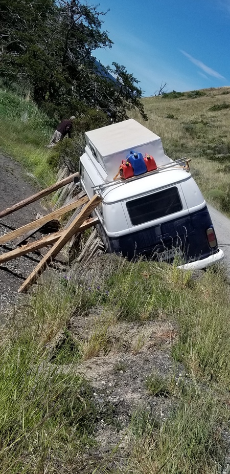 Our parking spot in Patagonia