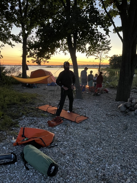 Entry image for Camping on Shea Island. Clicking this image will show a larger photo