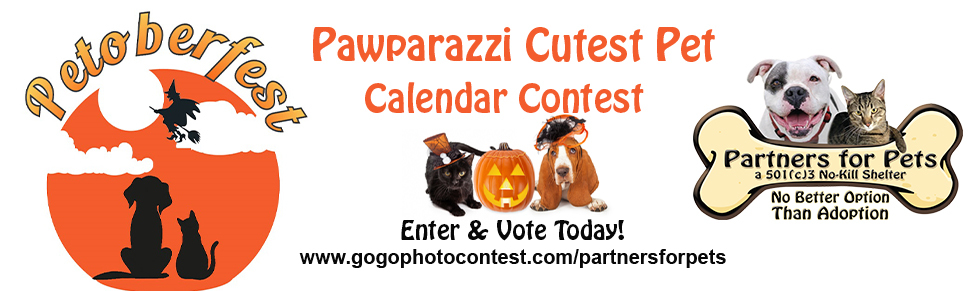 Banner for Petoberfest Pawparazzi Cutest Pet Calendar Contest