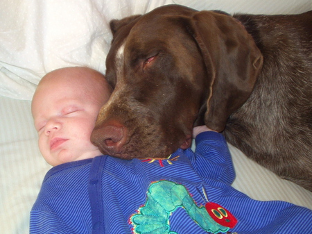 Soldier and his boy