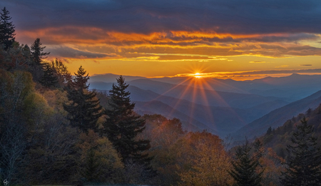 DonnaPyle_Landscape_Sunrise at Newfound Gap, Smokies