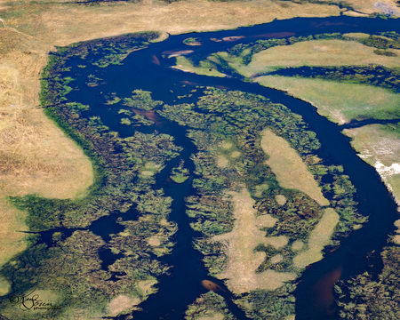 Okavango River from Above