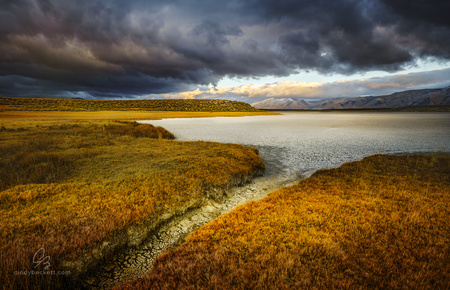 Storm Clouds over Dry Alkali Lake