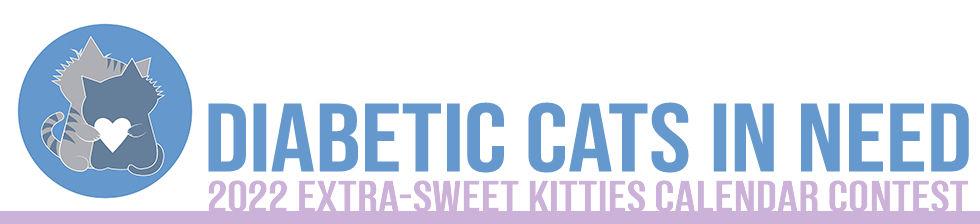 Banner for Diabetic Cats in Need 2022 Extra-Sweet Kitties Calendar Contest