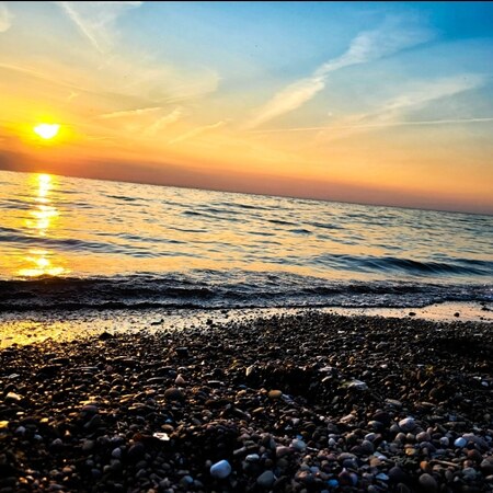 Entry image for Erie at sunset. Clicking this image will show a larger photo