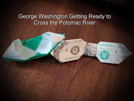 George Washington Getting Ready to Cross the Potomac River