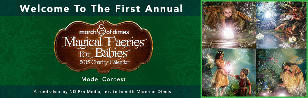 Banner for 2015 March of Dimes Faeries for Babies Calendar Contest