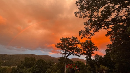 Summer sky  over Candlewood Lake 