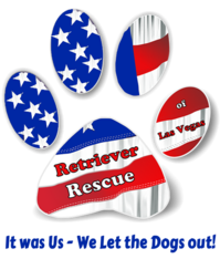 Logo for Retriever Rescue of Las Vegas 2023 Calendar