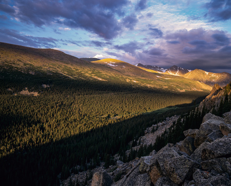 Sunrise on the Mummy Range