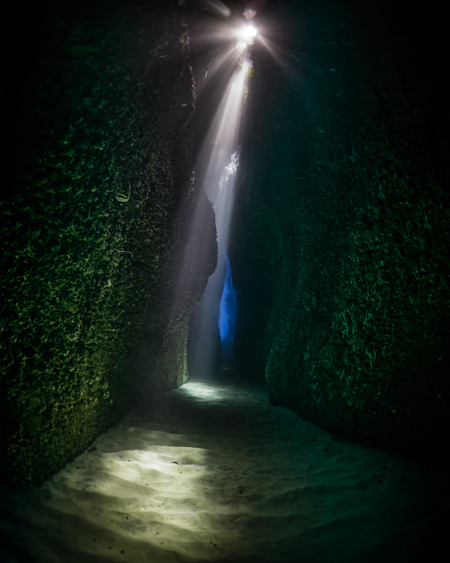 Sunlight underwater