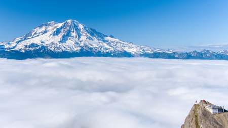Mount Rainier from above High Rock Lookout