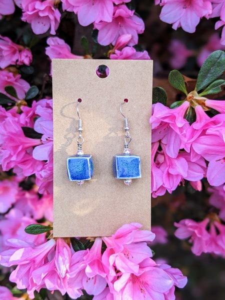 Handmade Ceramic Bead Earrings 