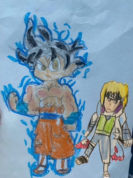 Anime Drawings by Micah 7yrs old