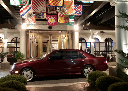 A night on the town in the 2001 E55 AMG.