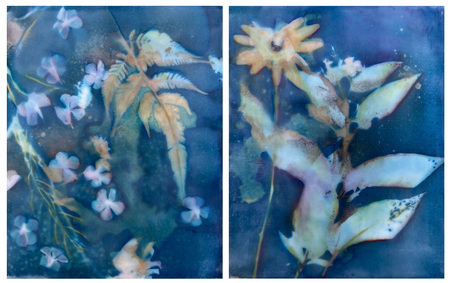 Summer Garden, diptych